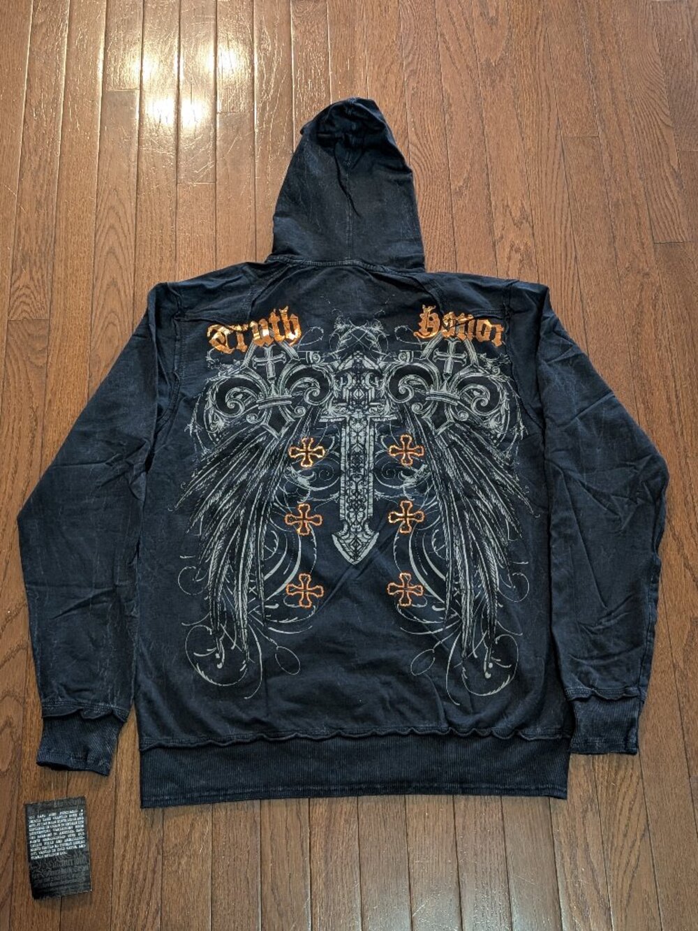 NWT Y2K Raw State by Affliction Full Zip Hoodie- Size L